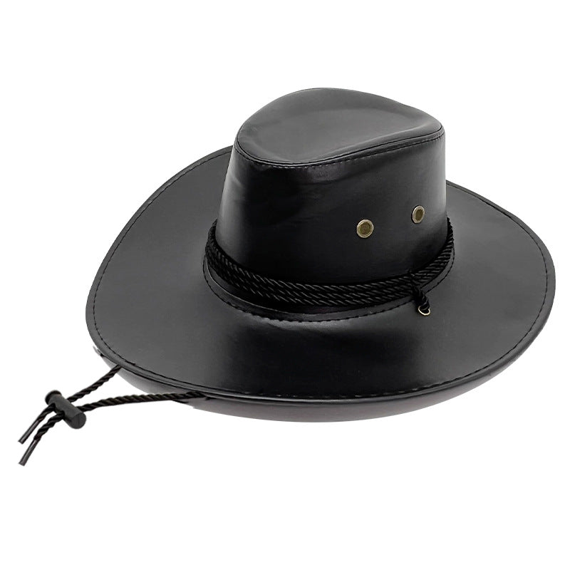 Walter White Fedora Western Cowboy Hat Men's Big Brim Jazz Outdoor Travel Sunshade