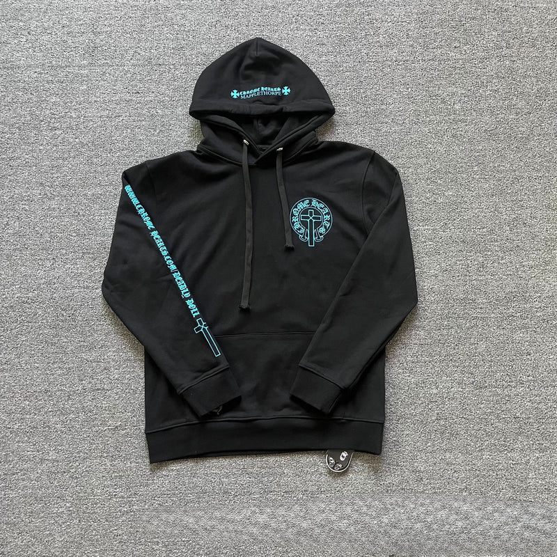 CHH Chrome Heart Hoodie Crowe Mattyboy graffiti terry pure cotton