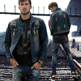 Cotton Solid Men's Denim Trucker Jacket Men Spring Autumn Casual Slim Fit Bomber Jackets Men Jean Coat Men Outwear Male Cowboy Suit