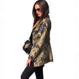 Varsity Military Camo Print Long Sleeve Bomber Jacket for Women Army Biker Jackets Windbreaker Plus Size Bags for Baseball Jackets