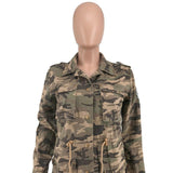 Varsity Military Camo Print Long Sleeve Bomber Jacket for Women Army Biker Jackets Windbreaker Plus Size Bags for Baseball Jackets