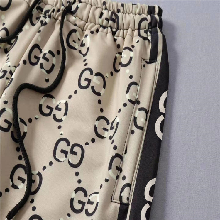 Men's Athletic Tracksuit Spring and Autumn Men's Sports Casual Cardigan Suit Men's Pants Letters