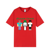 Dreamwastaken Novelty Hoodies Dream Merch Shirt 2D Printed Short Sleeve Round Neck Loose T-shirt