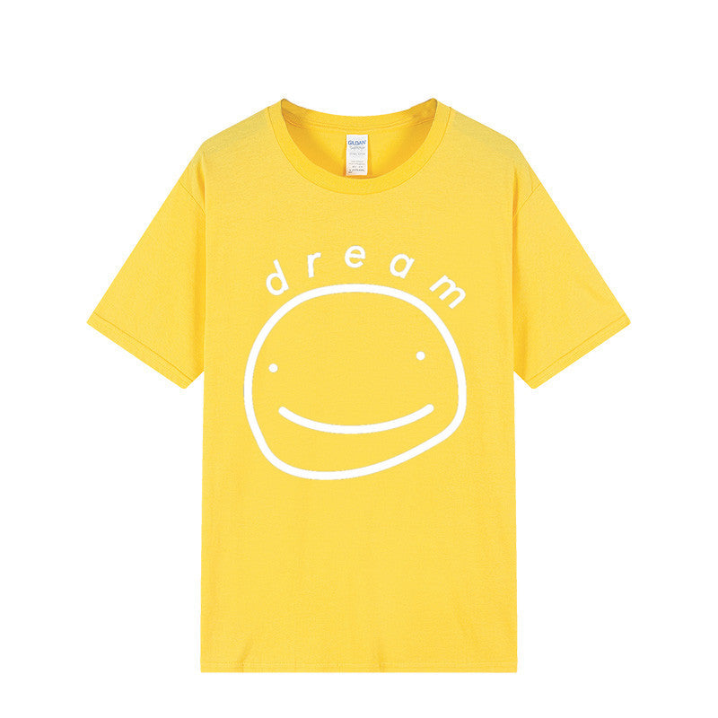 Dreamwastaken Novelty Hoodies Dream Merch Shirt Printed Casual Stylish Loose Short Sleeve T-shirt