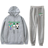 Dreamwastaken Novelty Hoodies Dream Merch Shirt Fashion Casual Printing Hoodie Ankle Banded Pants Suit
