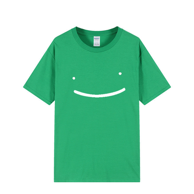 Dreamwastaken Novelty Hoodies Dream Merch Shirt 2D Printed Short Sleeve Round Neck Loose T-shirt