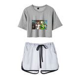 Dreamwastaken Men's Novelty Hoodies Dream Merch Shirt Printed Casual Fashion Loose Exposed Navel Suit