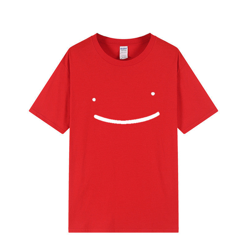 Dreamwastaken Novelty Hoodies Dream Merch Shirt 2D Printed Short Sleeve Round Neck Loose T-shirt
