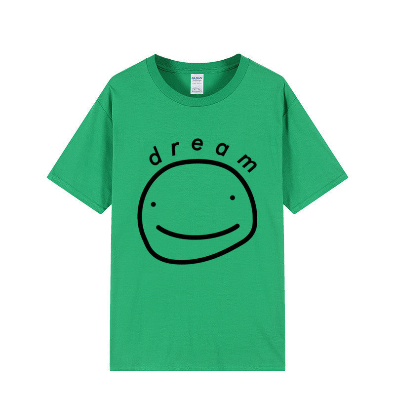 Dreamwastaken Novelty Hoodies Dream Merch Shirt Printed Casual Stylish Loose Short Sleeve T-shirt