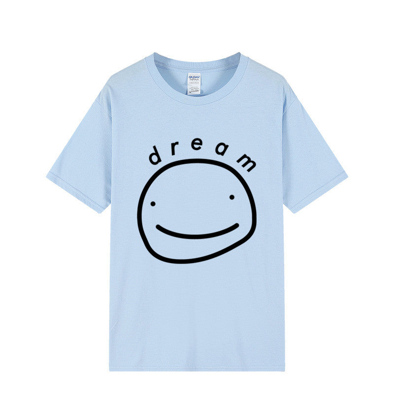 Dreamwastaken Novelty Hoodies Dream Merch Shirt Printed Casual Stylish Loose Short Sleeve T-shirt