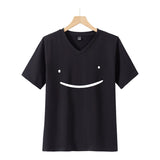 Dreamwastaken Novelty Hoodies Dream Merch Shirt 2D Printing Fashion V-neck Short Sleeved T-shirt ''Summer