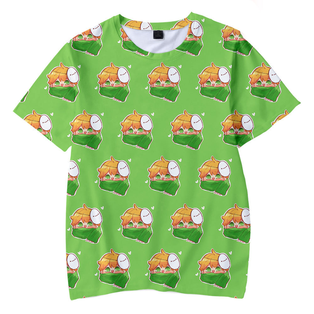 Dreamwastaken Novelty Hoodies Dream Merch Shirt 3D Printed Casual Fashion Short Sleeve T-shirt