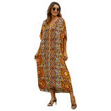 Women Plus Size Dresses Spring/Summer Loose Printed Dress