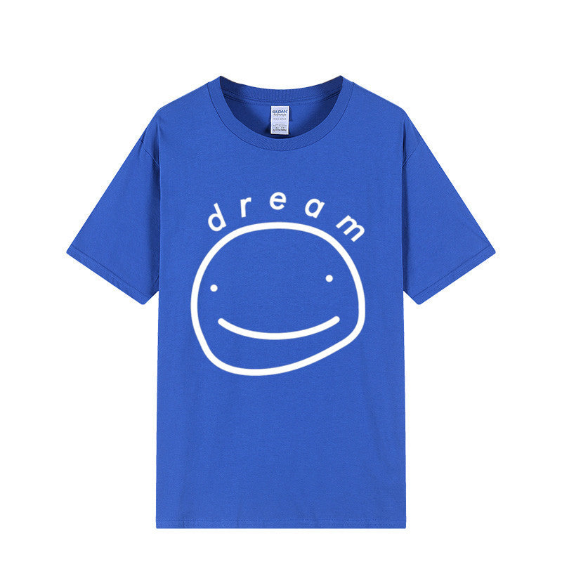 Dreamwastaken Novelty Hoodies Dream Merch Shirt Printed Casual Stylish Loose Short Sleeve T-shirt