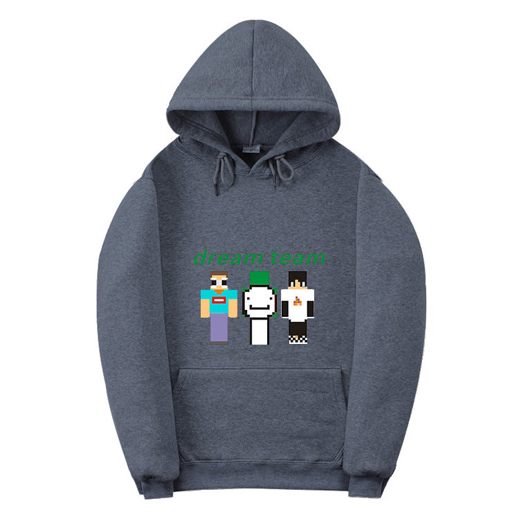 Dreamwastaken Novelty Hoodies Dream Merch Shirt 2D Printed Casual Fashion Loose Hooded Sweater