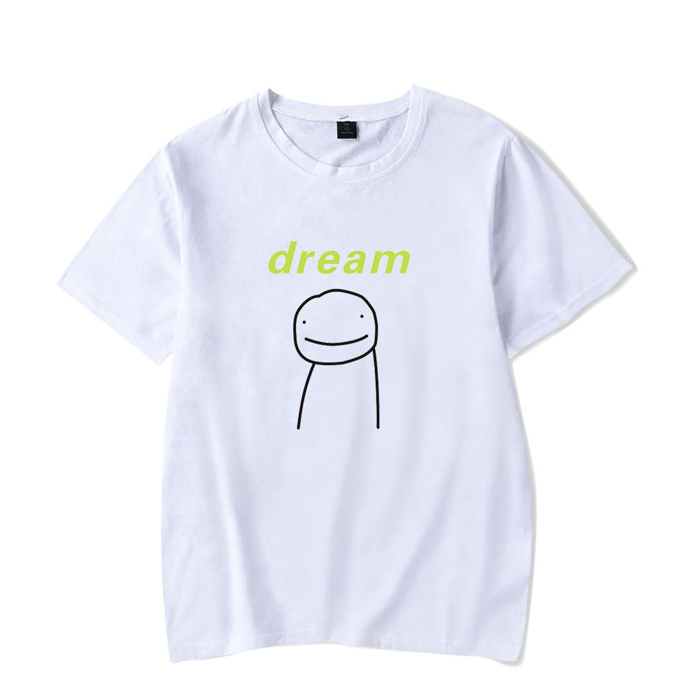 Dreamwastaken Novelty Hoodies Dream Merch Shirt Short Sleeve Round Neck Loose T-shirt