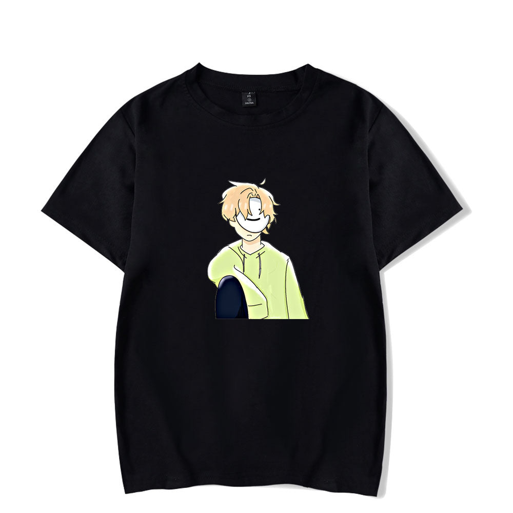 Dreamwastaken Novelty Hoodies Dream Merch Shirt Short Sleeve Round Neck Loose T-shirt