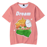 Dreamwastaken Novelty Hoodies Dream Merch Shirt Fashion Casual Exercise 3D Printed Short-Sleeved T-shirt