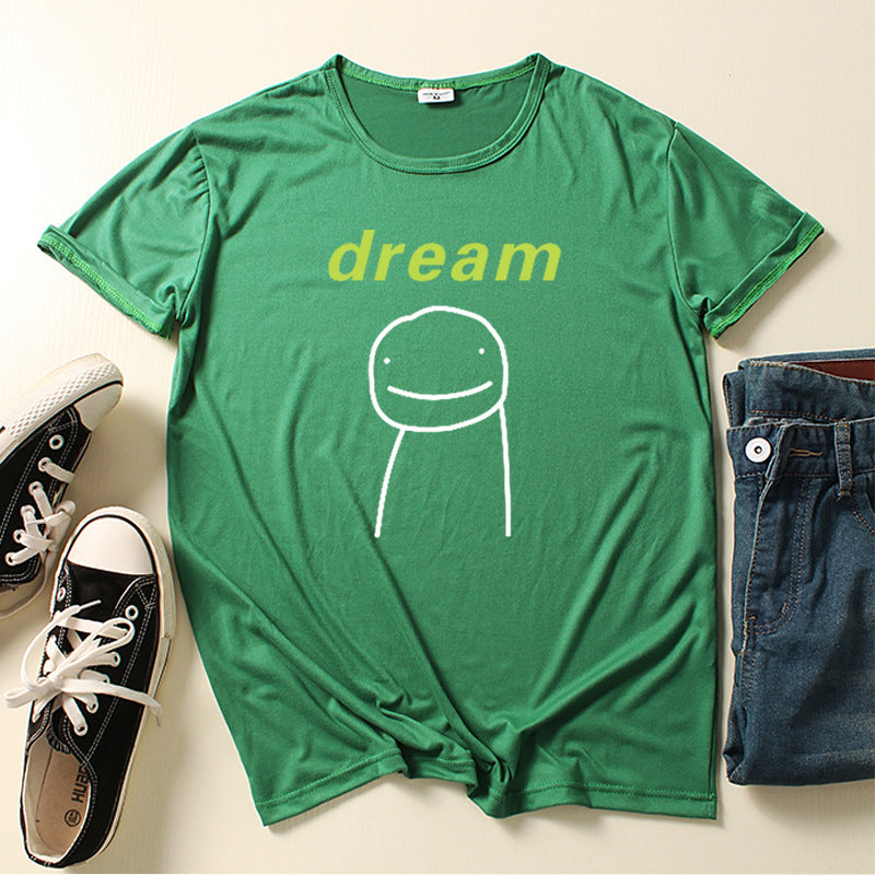 Dreamwastaken Novelty Hoodies Dream Merch Shirt Dreamwastaken Cartoon Fashion T-shirt Top