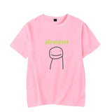 Dreamwastaken Novelty Hoodies Dream Merch Shirt Short Sleeve Round Neck Loose T-shirt
