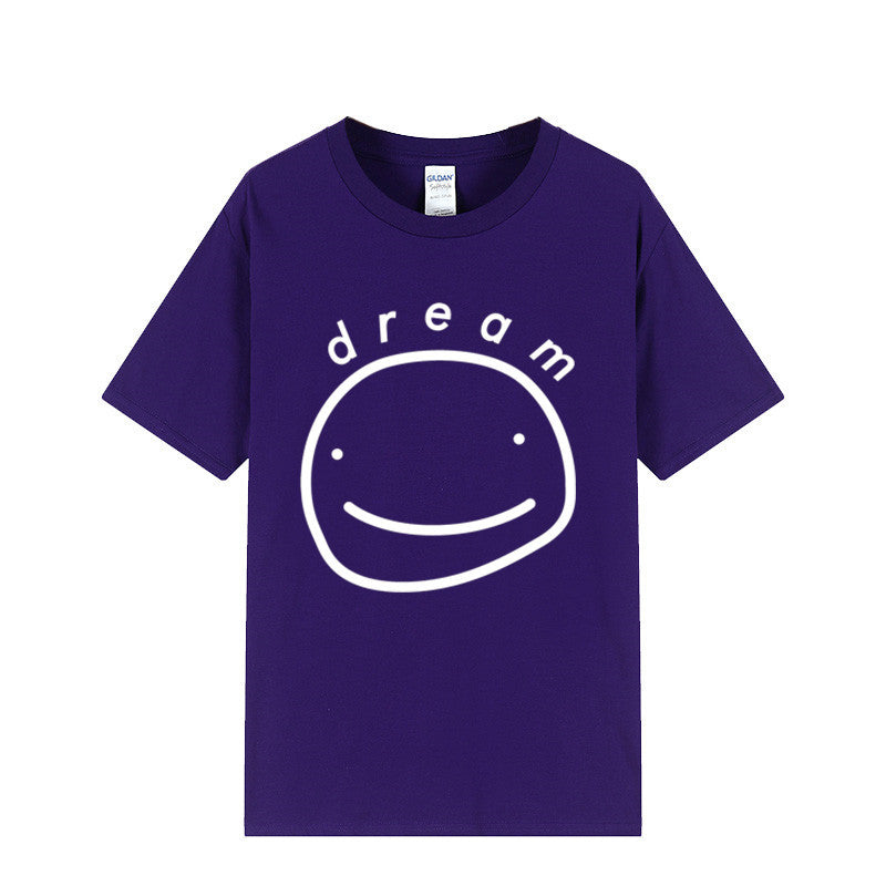 Dreamwastaken Novelty Hoodies Dream Merch Shirt Printed Casual Stylish Loose Short Sleeve T-shirt