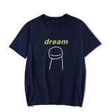 Dreamwastaken Novelty Hoodies Dream Merch Shirt Short Sleeve Round Neck Loose T-shirt