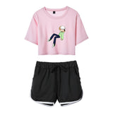 Dreamwastaken Men's Novelty Hoodies Dream Merch Shirt Printed Casual Fashion Loose Exposed Navel Suit