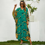 Women plus Size Dresses Loose Printed Dress