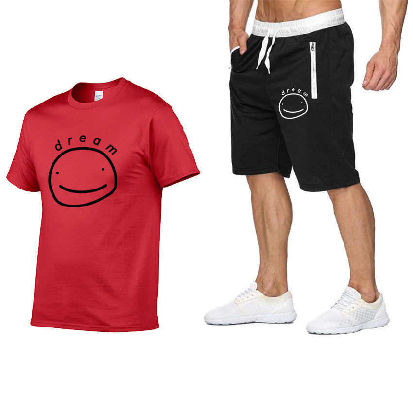Dreamwastaken Novelty Hoodies Dream Merch Shirt Printed Short Sleeve T-shirt Set