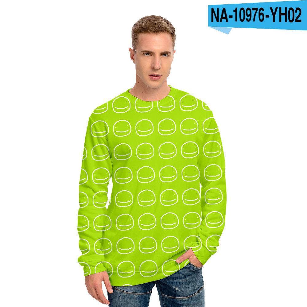 Dreamwastaken Novelty Hoodies Dream Merch Shirt Dreamwastaken Printed Sweater Casual Loose 3D Round Neck Sweater