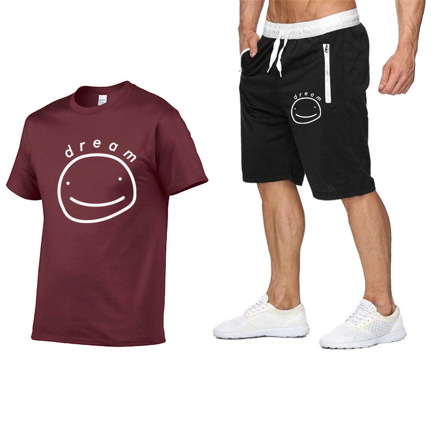 Dreamwastaken Novelty Hoodies Dream Merch Shirt Printed Short Sleeve T-shirt Set