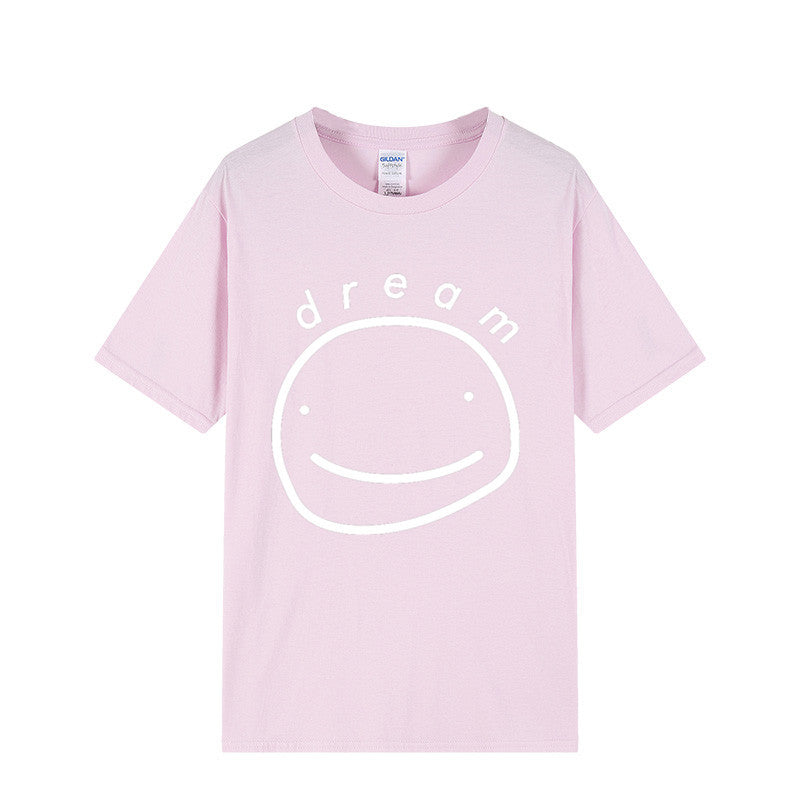 Dreamwastaken Novelty Hoodies Dream Merch Shirt Printed Casual Stylish Loose Short Sleeve T-shirt
