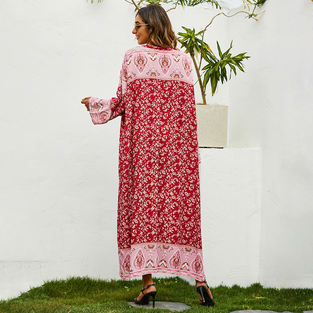 Women Plus Size Dresses Spring/Summer Loose Printed Dress