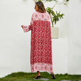 Women Plus Size Dresses Spring/Summer Loose Printed Dress
