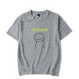 Dreamwastaken Novelty Hoodies Dream Merch Shirt Short Sleeve Round Neck Loose T-shirt