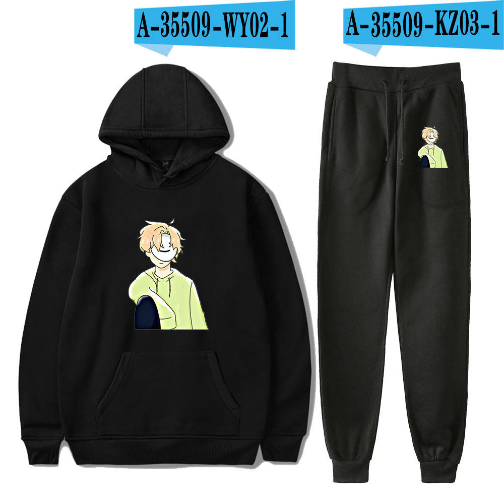 Dreamwastaken Novelty Hoodies Dream Merch Shirt Fashion Casual Printing Hoodie Ankle Banded Pants Suit