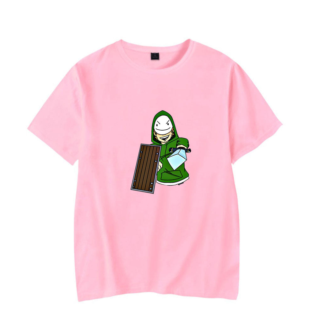 Dreamwastaken Novelty Hoodies Dream Merch Shirt Short Sleeve Round Neck Loose T-shirt