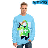 Dreamwastaken Novelty Hoodies Dream Merch Shirt Dreamwastaken Printed Sweater Casual Loose 3D Round Neck Sweater