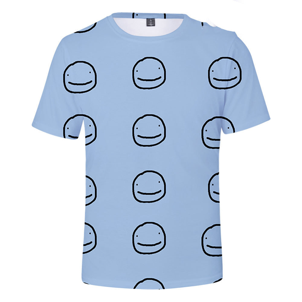 Dreamwastaken Novelty Hoodies Dream Merch Shirt 3D Short Sleeve T-shirt Casual Loose