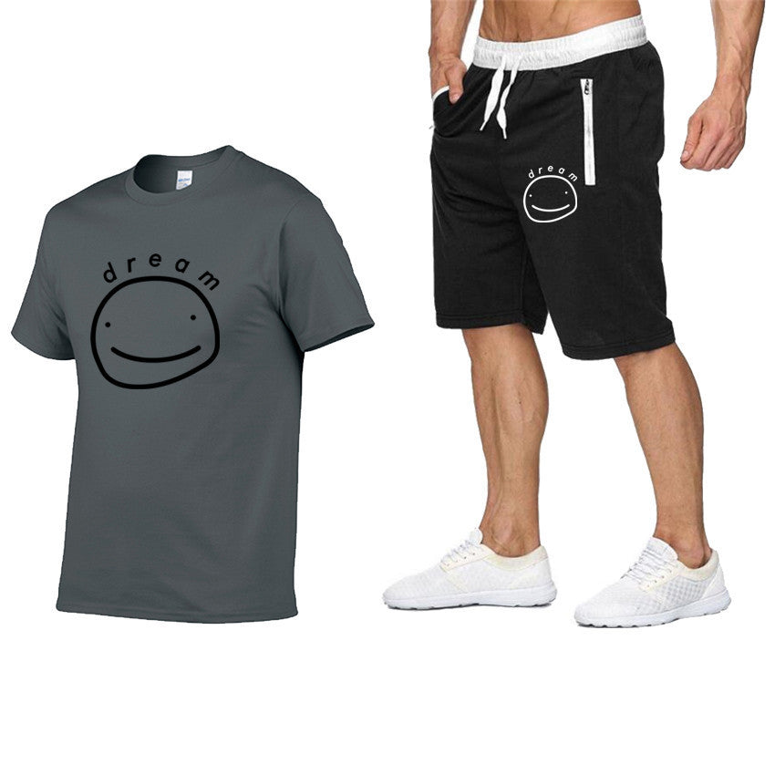 Dreamwastaken Novelty Hoodies Dream Merch Shirt Printed Short Sleeve T-shirt Set