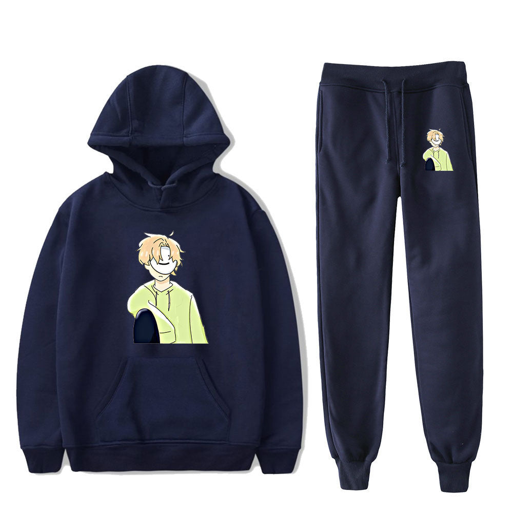 Dreamwastaken Novelty Hoodies Dream Merch Shirt Fashion Casual Printing Hoodie Ankle Banded Pants Suit