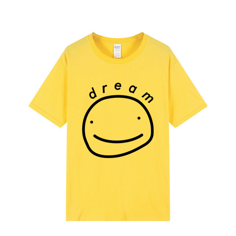 Dreamwastaken Novelty Hoodies Dream Merch Shirt Printed Casual Stylish Loose Short Sleeve T-shirt