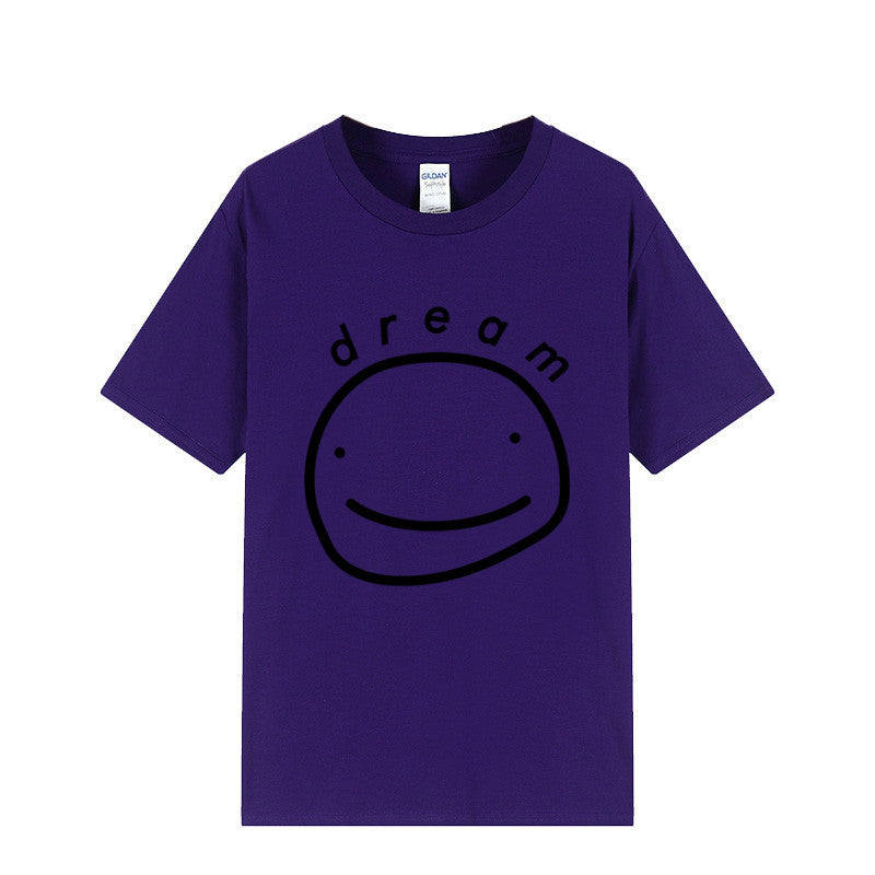 Dreamwastaken Novelty Hoodies Dream Merch Shirt Printed Casual Stylish Loose Short Sleeve T-shirt