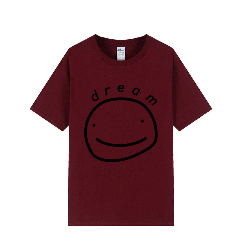 Dreamwastaken Novelty Hoodies Dream Merch Shirt Printed Casual Stylish Loose Short Sleeve T-shirt