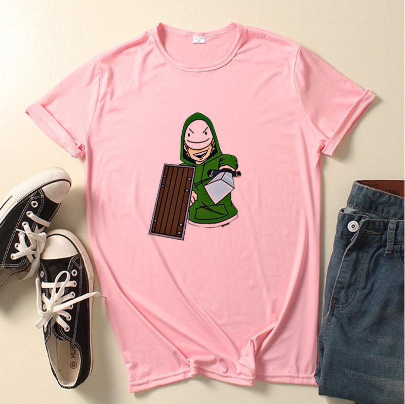 Dreamwastaken Novelty Hoodies Dream Merch Shirt Dreamwastaken Summer Fashion Cartoon Animation Short Sleeve T-shirt Top
