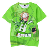 Dreamwastaken Novelty Hoodies Dream Merch Shirt 3D Printed Casual Fashion Short Sleeve T-shirt