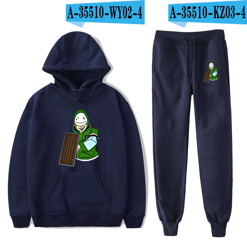 Dreamwastaken Novelty Hoodies Dream Merch Shirt Fashion Casual Printing Hoodie Ankle Banded Pants Suit