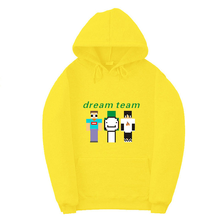 Dreamwastaken Novelty Hoodies Dream Merch Shirt 2D Printed Casual Fashion Loose Hooded Sweater