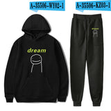 Dreamwastaken Novelty Hoodies Dream Merch Shirt Fashion Casual Printing Hoodie Ankle Banded Pants Suit