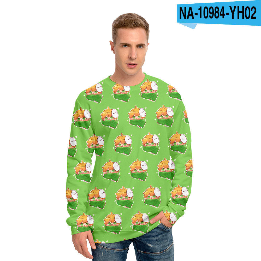 Dreamwastaken Novelty Hoodies Dream Merch Shirt Dreamwastaken Printed Sweater Casual Loose 3D Round Neck Sweater